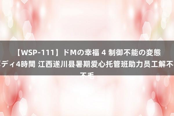 【WSP-111】ドMの幸福 4 制御不能の変態ボディ4時間 江西遂川县暑期爱心托管班助力员工解不毛