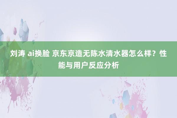 刘涛 ai换脸 京东京造无陈水清水器怎么样？性能与用户反应分析