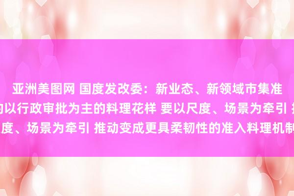 亚洲美图网 国度发改委：新业态、新领域市集准入料理不成套用传统的以行政审批为主的料理花样 要以尺度、场景为牵引 推动变成更具柔韧性的准入料理机制丨一手