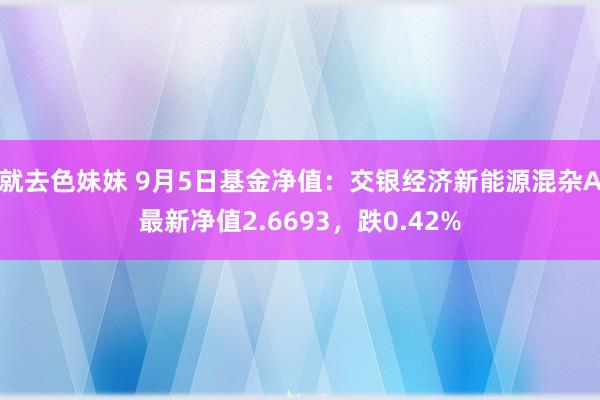 就去色妹妹 9月5日基金净值：交银经济新能源混杂A最新净值2.6693，跌0.42%