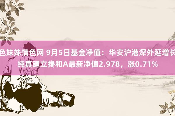 色妹妹情色网 9月5日基金净值：华安沪港深外延增长纯真建立搀和A最新净值2.978，涨0.71%